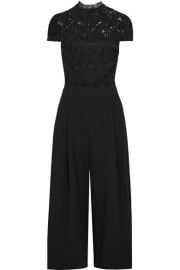 Alice Olivia Elysia stretch-lace and crepe jumpsuit at Net A Porter